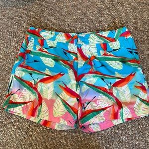 CHUBBIES Leaf Print Swim Trunks